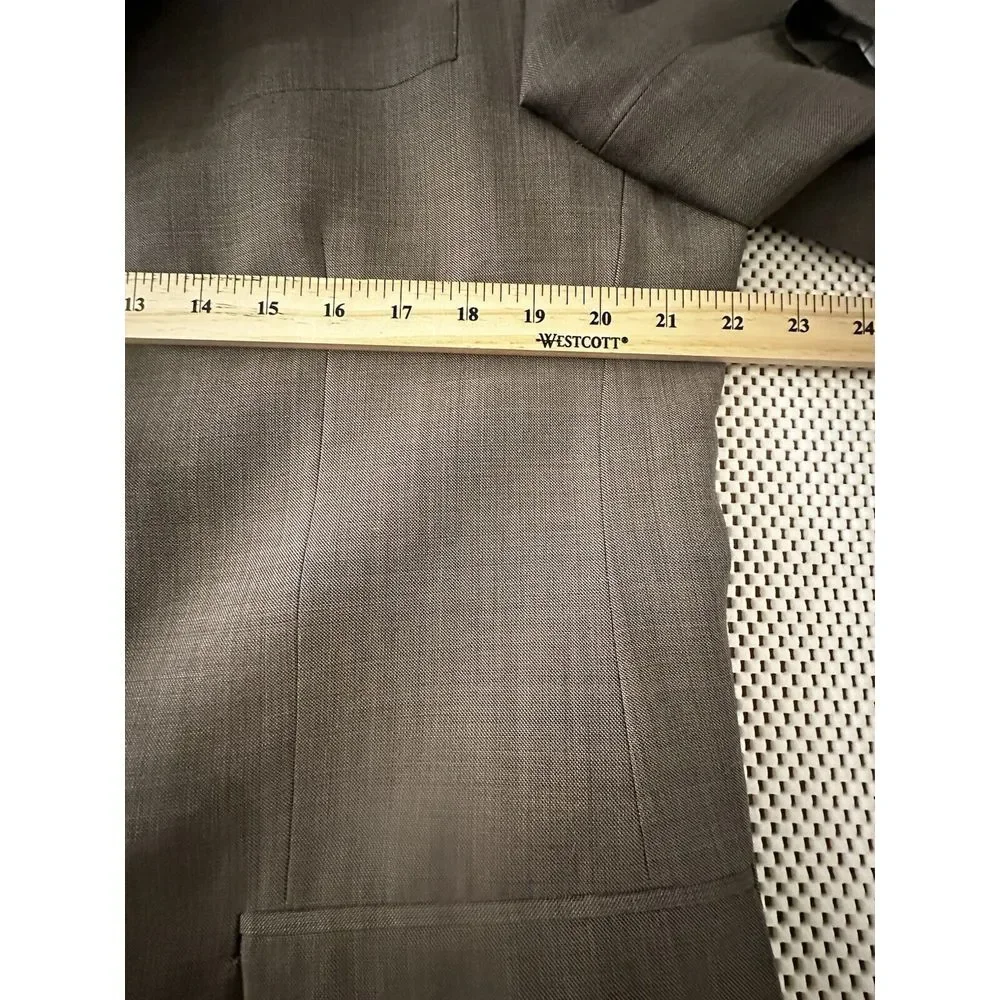Ralph Lauren Mens Sport Coat Blazer Men‎ Size 44L Wool Blend Taupe Beige Jacket